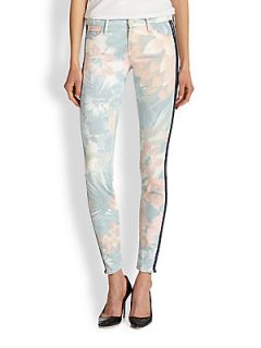 MOTHER The Looker Printed Skinny Jeans   Surfs Up
