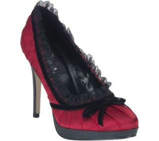 Womens Pleaser Bliss 38   Red/Black Satin Dress Shoes