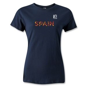 FIFA Confederations Cup 2013 Womens Spain T Shirt (Navy)