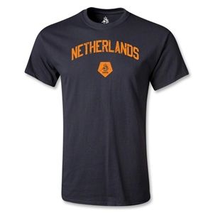 Euro 2012   Netherlands Distressed T Shirt (Black)