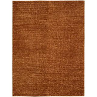 Nourison Hand tufted Fantasia Textured Rust Rug (36 X 56)