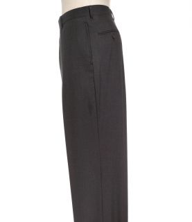 Business Express Plain Front Trousers  Charcoal Grey JoS. A. Bank