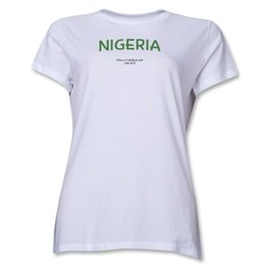 Nigeria 2013 FIFA U 17 World Cup UAE Womens T Shirt (White)
