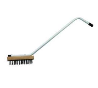 Winco 31 in Commercial Broiler Brush w/ Steel Wire Bristles & Zinc Plated Iron Handle