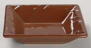 Signature Sorrento Chocolate Individual Square Dip Bowl/Plate, Fine China Dinner