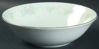 Prestige (China) China Garden Coupe Cereal Bowl, Fine China Dinnerware   Pink/Bl