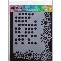 Dyan Reaveleys Dylusions Stencils 9x12 dotted Flowers