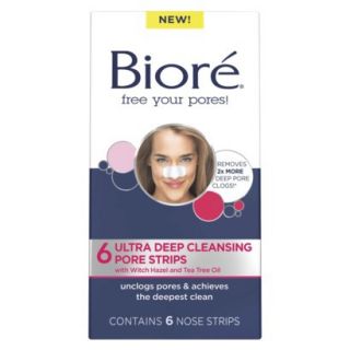 Biore Deep Cleansing Pore Nose Strips 6 Count