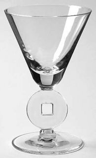 Cristal de Sevres Rumba Claret Wine   Round Disc Stem,Square In Disc