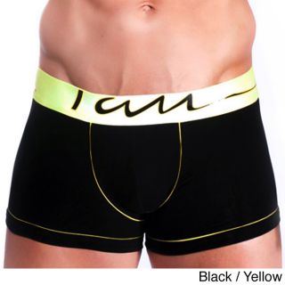 Mens Black Boxer Trunks With Bright Trim