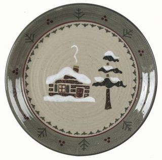 Sonoma Home Lodge Dinner Plate, Fine China Dinnerware   Cabin&Tree,Tree&Berries