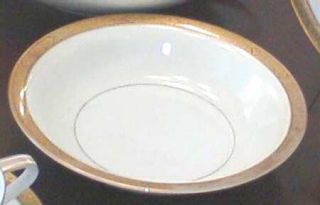 Noritake 5187 Coupe Soup Bowl, Fine China Dinnerware   Gold/Black Floral Band, C