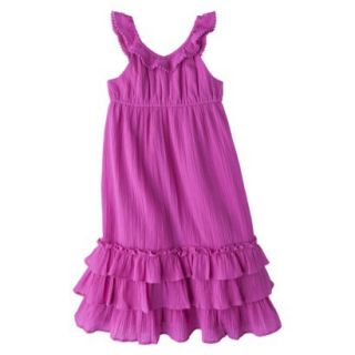 Cherokee Infant Toddler Girls Ruffle Maxi Dress   Pink 12 M