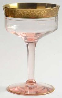 Tiffin Franciscan Rambler Rose Pink (Stem #14188) Champagne/Tall Sherbet   Stem