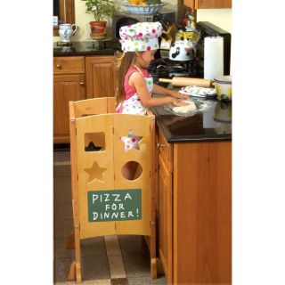 Guidecraft All Grown Up Kitchen Helper Step Stool Multicolor   G97325
