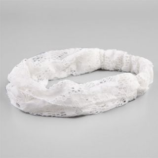 Daisy Crochet Headband White One Size For Women 240302150