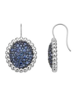 Nuage Pavï¿½ Blue Sapphire Earrings