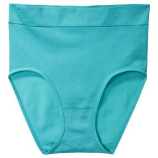 Gilligan & OMalley Womens Seamless High Rise Brief   Tableaux Turquoise XS