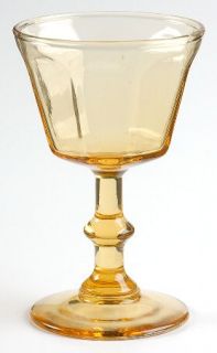 Unknown Crystal Unk542 Amber Liquor Cocktail   Amber,Panels,Wafer Stem,Safety Li