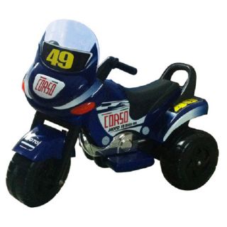 Mini Racer Ride on Motorcycle (blue) (BlueEasy to put togetherIncludes battery and chargerSharp colorful decorations Musical sound buttonBattery operated motorcycle Dimensions 36.6 inches long x 22.04 inches wide x 29.5 inches highMade with eco friendly 