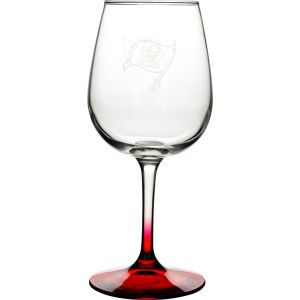 Tampa Bay Buccaneers Boelter Brands Satin Etch Wine Glass