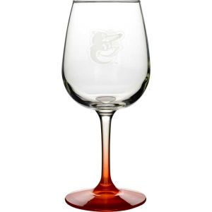 Baltimore Orioles Boelter Brands Satin Etch Wine Glass