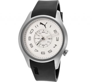 Womens PUMA PU103022002   Black Rubber/Light Silver Wrist Watches