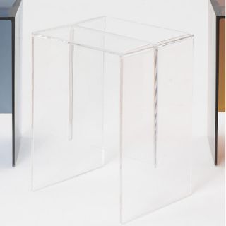 Kartell Max Beam Stool / Small Table 9900 Color Crystal