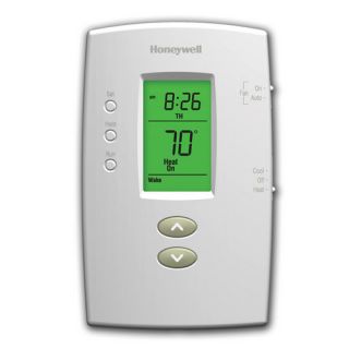 Honeywell TH2210D1007 PRO 2000 5+2 Day Programmable Heat Pump Thermostat Backlit, 2H/1C, Dual Powered