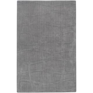 Candice Olson Loomed Carved Grey Abstract Plush Wool Rug (5 X 8)