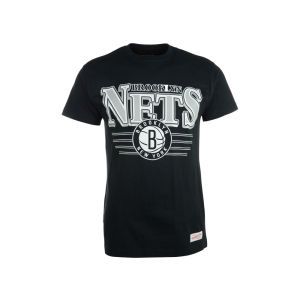 Brooklyn Nets Mitchell and Ness NBA Metallic Shadow Traditional T Shirt