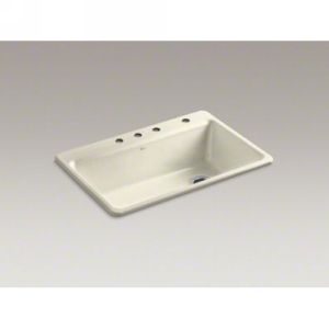 Kohler K 5871 4A2 FD Riverby Riverby® Single Bowl Top Mount Kitchen Sink with Ac