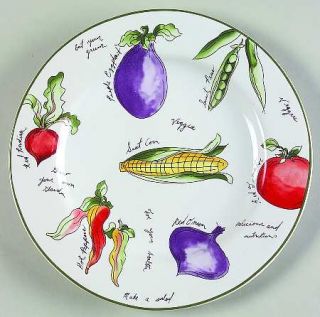 Sakura Garden Delight Salad Plate, Fine China Dinnerware   Zipkin,Vegetables On