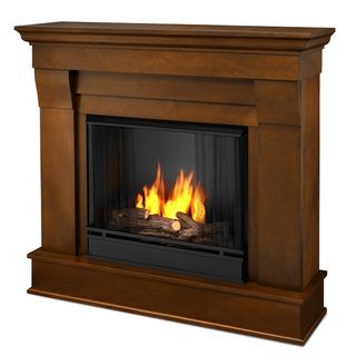 Real Flame Espresso Chateau Gel Fireplace