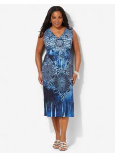 Plus Size Mystic Beauty Dress Catherines Womens Size 0X, Bright Blue