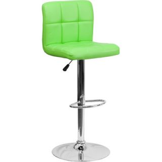 FlashFurniture Contemporary Quilted Vinyl Adjustable Height Bar Stool DS 810 