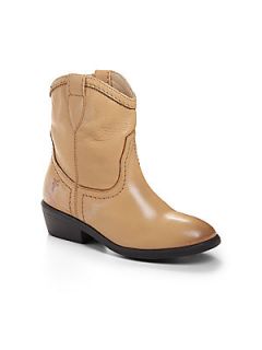 Frye Girls Carson Shortie Leather Boots   Tan