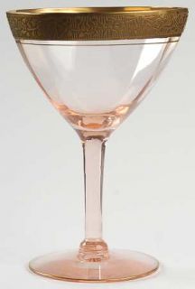 Tiffin Franciscan Rambler Rose Pink Champagne/Tall Sherbet   Stem #13633, Pink,