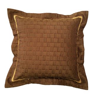 Murano Brown Euro Sham (BrownCover materials 70 percent polyester, 30 percent rayonFill materials Insert NOT includedCare instructions Machine wash coldDimensions 26 inches long x 26 inches wide )