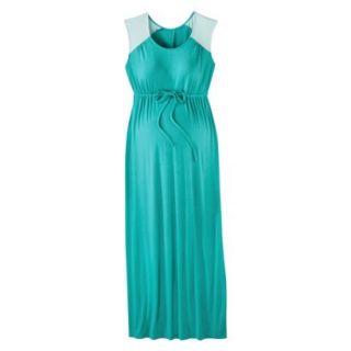 Liz Lange for Target Maternity Cap Sleeve Maxi Dress   Gem Blue/Aqua XS