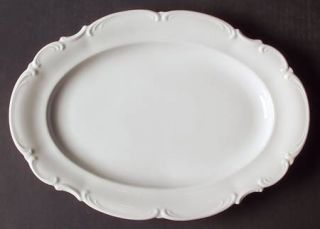Hutschenreuther Sylvia (All White, No Trim) 12 Oval Serving Platter, Fine China