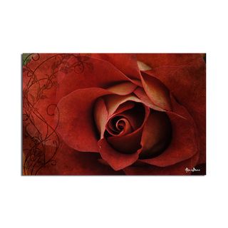 Alexis Bueno Roses Are Red Oversized Canvas Wall Art (Over sizeSubject FloralImage dimensions 30 inches high x 40 inches wideOuter dimensions 30 inches high x 40 inches wide x 1.5 inches deep )