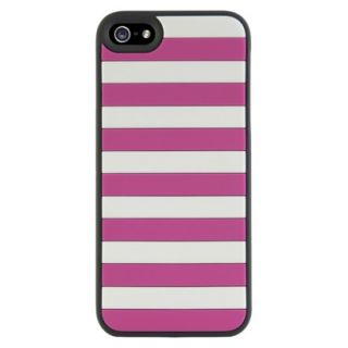 Agent18 Stripe Vest Case for iPhone5   Pink/White (P5STR/CG)