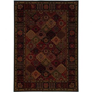 Everest Antique Baktiari/ Midnight Power loomed Area Rug (311 X 53) (BlackSecondary colors Bordeaux, Deep Camel, Sage, Teal GreenPattern FloralTip We recommend the use of a non skid pad to keep the rug in place on smooth surfaces.All rug sizes are appr