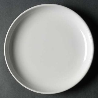 Linden Street Stack It White Salad Plate, Fine China Dinnerware   All White,Unde