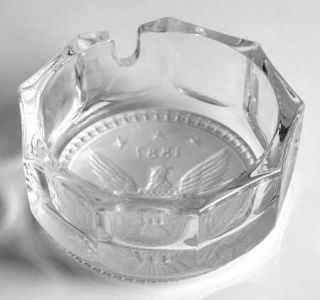 Fostoria Coin Glass Clear Ashtray Lid for Cigarette Holder W/Slot   Stem #1372,