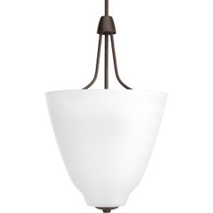 Progress Lighting PRO P3961 20WB Asset 3 Light Foyer with Bulb with Etched Glass