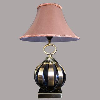 Aida Antique Brass Metal/beige Table Lamp