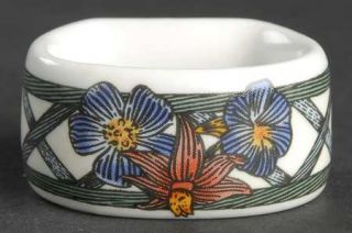 Dansk Nordic Garden Napkin Ring, Fine China Dinnerware   Lattice W/Flowers Or Ri