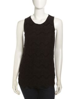 Tiered Lace Front Tank Top